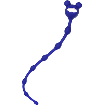 Toyfa ToDo Froggy, синяя, Анальная цепочка с забавной ручкой