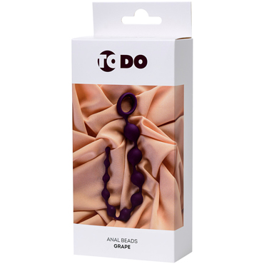 Toyfa ToDo Grape, фиолетовая - Анальная цепочка с круглыми звеньями - купить в секс шопе