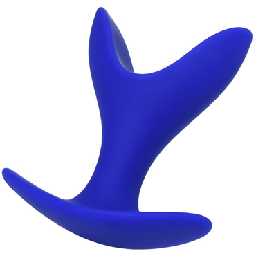 Toyfa ToDo Bloom S, синяя, Расширяющая анальная втулка с двумя лепестками