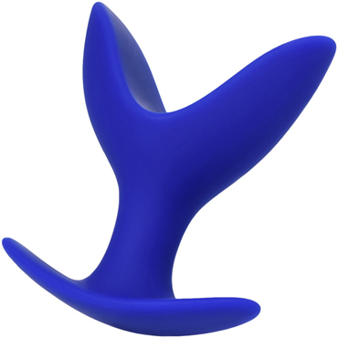Toyfa ToDo Bloom M, синяя, Расширяющая анальная втулка с двумя лепестками