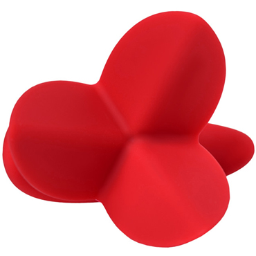 Toyfa ToDo Flower, красная - Расширяющая анальная втулка с тремя лепестками - купить в секс шопе