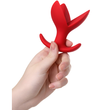 Toyfa ToDo Flower, красная, Расширяющая анальная втулка с тремя лепестками и другие товары ToyFa с фото