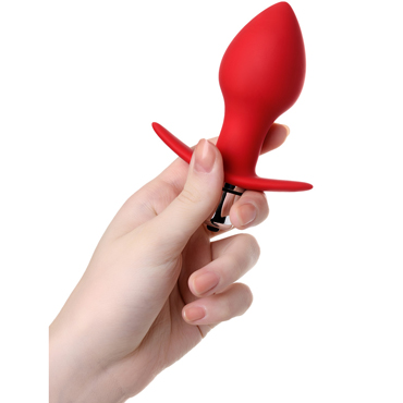 Toyfa ToDo Glam, красная - Анальная вибровтулка из силикона - купить в секс шопе