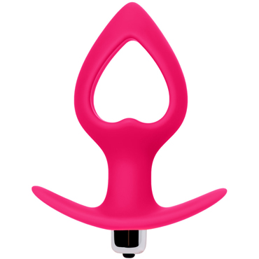 Toyfa POPO Heart Vibrating Plug M, розовая — фото 2