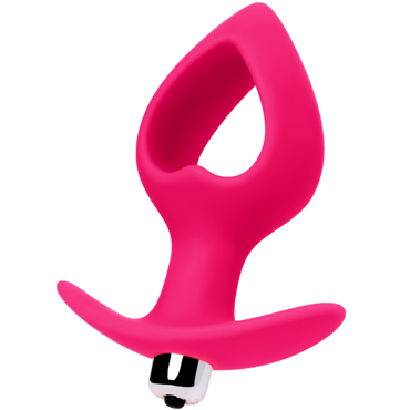 Toyfa POPO Heart Vibrating Plug M, розовая — фото 1