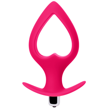 Toyfa POPO Heart Vibrating Plug L, розовая — фото 2