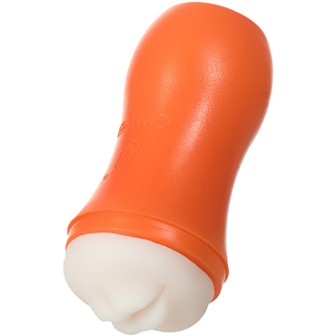 Toyfa A-Toys Masturbator Ротик, оранжевый/телесный, Мастурбатор в компактном корпусе