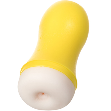 Toyfa A-Toys Masturbator Анус, желтый/телесный, Мастурбатор в компактном корпусе
