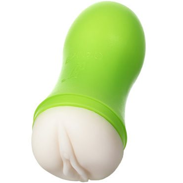 Toyfa A-Toys Masturbator Вагина, зеленый/телесный, Мастурбатор в компактном корпусе
