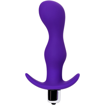 Toyfa A-Toys Vibro Anal Plug L, фиолетовая - фото, отзывы