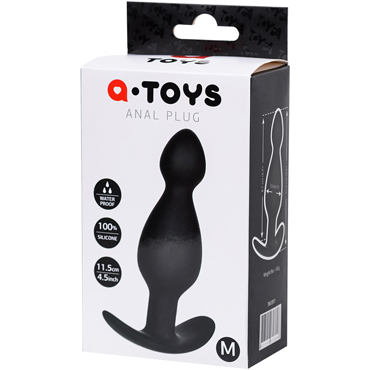 Новинка раздела Секс игрушки - Toyfa A-Toys Anal Plug M, черная