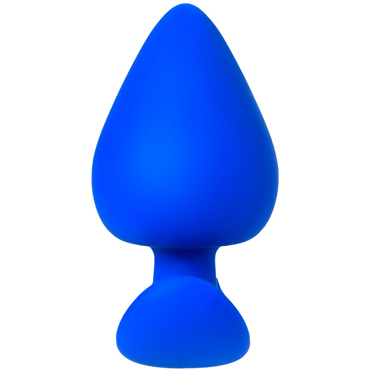 Toyfa A-Toys Anal Plug, синяя - Анальная пробка с узким кончиком - купить в секс шопе