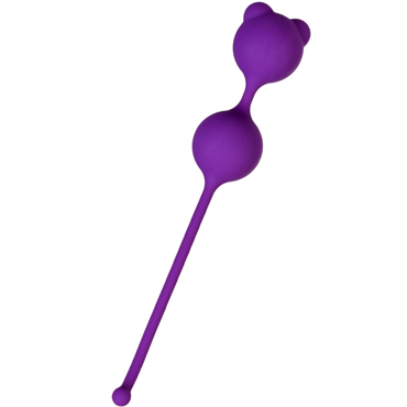 Toyfa A-Toys Pleasure Balls, фиолетовые, Вагинальные шарики со стимулирующими ушками