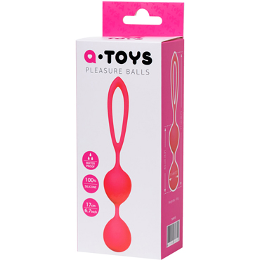 Toyfa A-Toys Pleasure Balls, розовые - Вагинальные шарики со смещенным центром тяжести - купить в секс шопе
