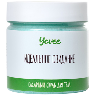 Toyfa Yovee Скраб для тела Освежающий, 200 г, С ароматом зелёного чая и мяты