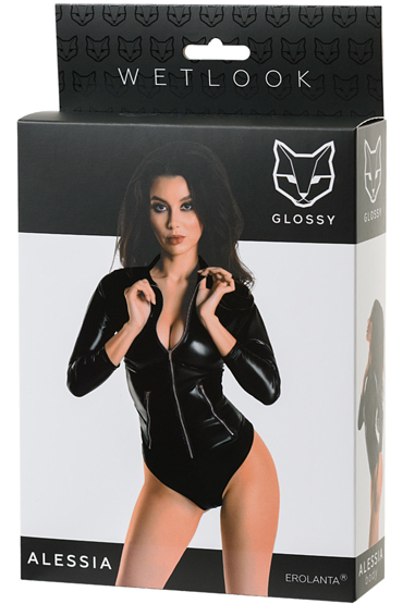 Glossy Alessia, черное - подробные фото в секс шопе Condom-Shop