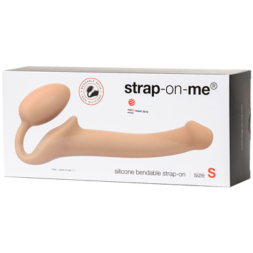 Новинка раздела Секс игрушки - Strap-on-me Silicone Bendable Strap-on S, телесный