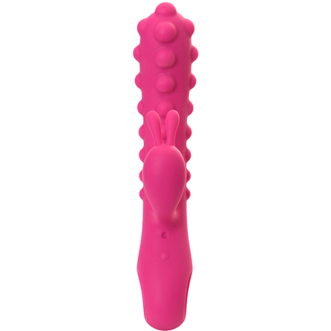 Kokos Smon, розовый - Вибратор с клиторальным отростком - купить в секс шопе
