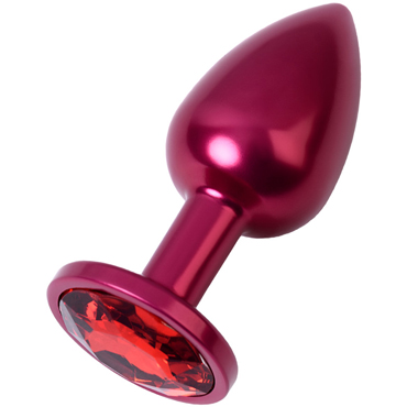 Toyfa Metal Анальный страз S, красный, Cо сверкающим кристаллом