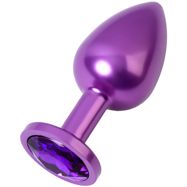 Toyfa Metal Анальный страз M, фиолетовый, Cо сверкающим кристаллом