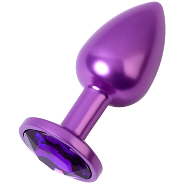 Toyfa Metal Анальный страз S, фиолетовый, Cо сверкающим кристаллом