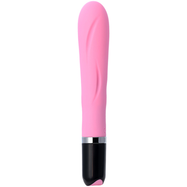 L'Eroina by Toyfa Polly, розовый - Нереалистичный вибратор с канавками - купить в секс шопе