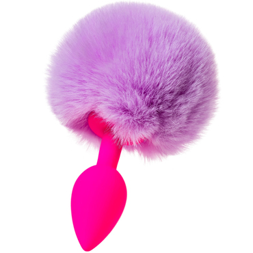 ToDo by Toyfa Sweet Bunny, розовый/фиолетовый, Анальная втулка с хвостом