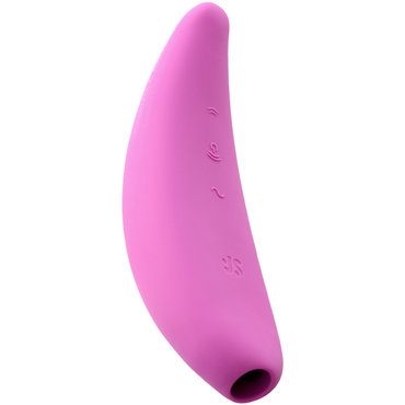 Satisfyer Curvy 3+, розовый, Бесконтактный стимулятор клитора с вибрацией и управлением со смартфона