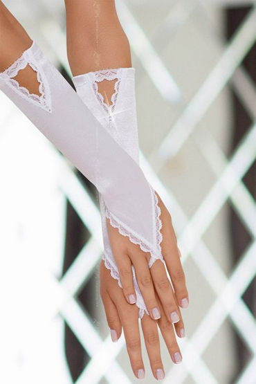 Soft Line перчатки, белые, Изысканный аксессуар