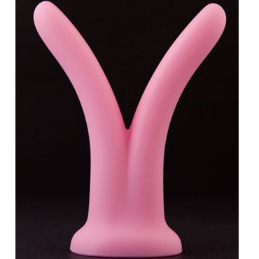 Split Dildo фаллоимитатор, розовый — фото 2