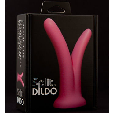 Split Dildo фаллоимитатор, розовый — фото 3