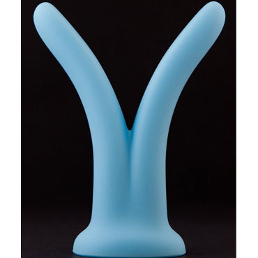 Split Dildo фаллоимитатор, голубой — фото 2