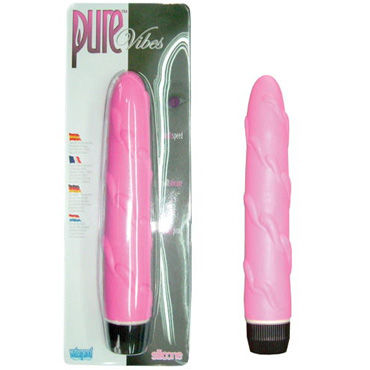 Dream toys Вибратор розовый, С поперечным ребром