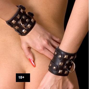 Toyfa-leather наручники черные — фото 1