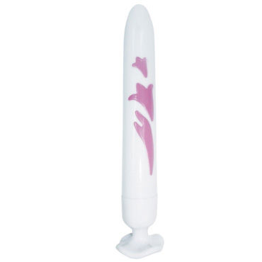 MyWorld Вибратор белый, Diva, с розовым цветком, 3 режима скорости и 3 режима пульсации