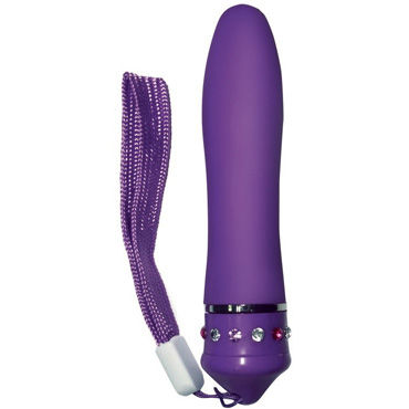 MyWorld Минивибратор фиолетовый, Diva, с украшениями, водонепроницаемый