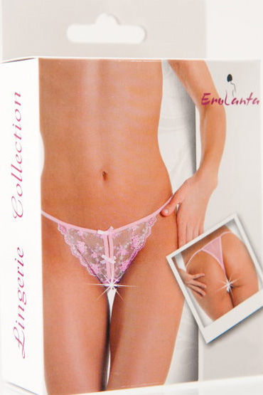 Erolanta стринги розовые - Collection 2012, открытые - купить в секс шопе