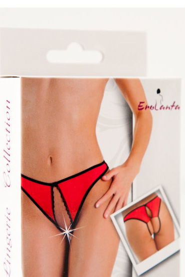 Erolanta трусики красные - Collection 2012, открытые - купить в секс шопе