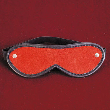 Toyfa-leather маска, красно-черный, Из натуральной кожи