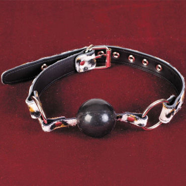 Toyfa-leather кляп, леопард — фото 1