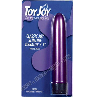 Toy Joy вибратор, фиолетовый, Лаконичный девайс