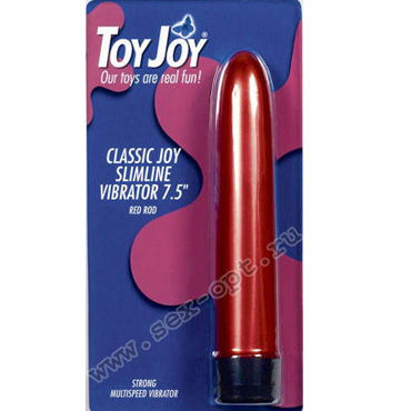 Toy Joy вибратор, красный, Лаконичный девайс