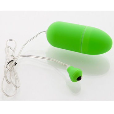 Sexus Funny Five виброяйцо, зеленое, Из бархатистого пластика