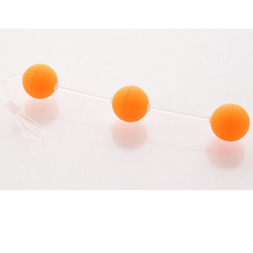 Sexus Funny Five шарики, оранжевые, Для стимуляции анальных мышц