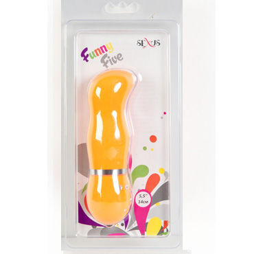 Sexus вибратор 14 см, оранжевый - фото, отзывы