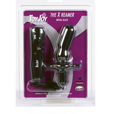Toy Joy The X Reamer, вибратор, 8,5 см, черный, Мультискоростной, стимуляция точки G или простаты