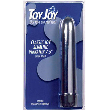Toy Joy Supreme Joy, вибратор, 15 см, серебристый, Блестящий, гладкий