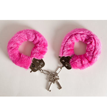 Toyfa наручники, 6см, розовые, Покрыты мягким материалом, с изящными ключиками