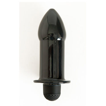 Toyfa вибровтулка, 11.5 см, черная, С выпуклой головкой, гладкая