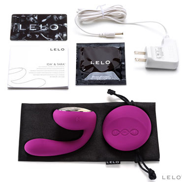 Lelo Ida, фиолетовый - Первый в мире вибромассажер для пар с ротацией и дистанционным управлением - купить в секс шопе
